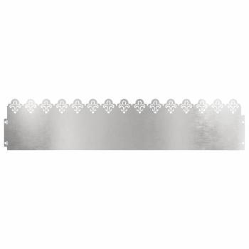 Rasenkanten 30 stk. 103 x 0,05 x 22 cm Edelstahl Silber