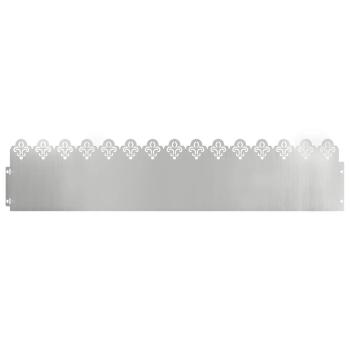 Rasenkanten 30 stk. 103 x 0,05 x 22 cm Verzinkter Stahl Silber