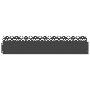 Rasenkanten 20 stk. 103 x 0,05 x 22 cm Stahl Schwarz
