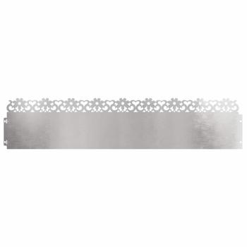 Rasenkanten 10 stk. 103 x 0,05 x 22 cm Edelstahl Silber