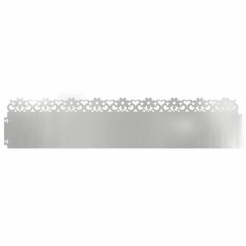 Rasenkanten 30 stk. 103 x 0,05 x 22 cm Verzinkter Stahl Silber