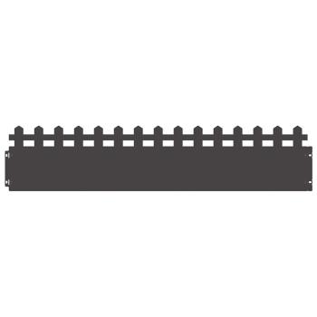 Rasenkanten 30 stk. 103 x 0,05 x 22 cm Stahl Schwarz