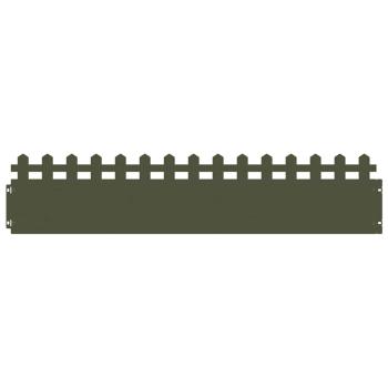 Rasenkanten 20 Stk. 103 x 0,05 x 22 cm Stahl Olive Grün