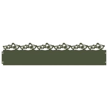 Rasenkanten 20 Stk. 103 x 0,05 x 22 cm Stahl Olive Grün