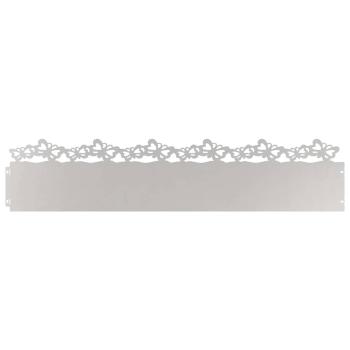 Rasenkanten 10 stk. 103 x 0,05 x 22 cm Edelstahl Silber