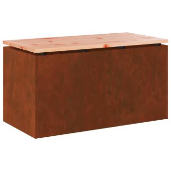 Gartenbank 2 -Seater 80 x 40 x 43 cm Rostig Rechtwinklig