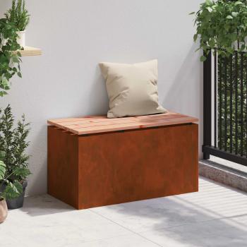 Gartenbank 2 -Seater 80 x 40 x 43 cm Rostig Rechtwinklig