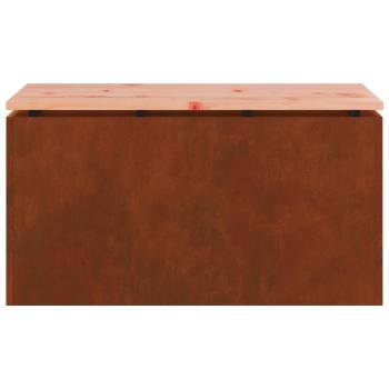 Gartenbank 2 -Seater 80 x 40 x 43 cm Rostig Rechtwinklig