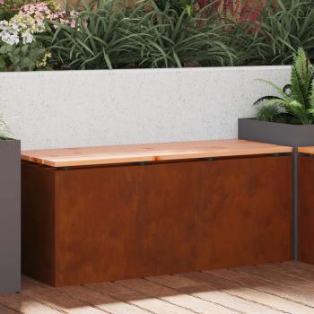 ARDEBO.de - Gartenbank Wetterfeststahl 100 x 40 x 43 cm