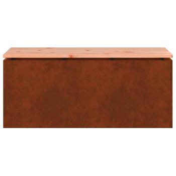 Gartenbank Wetterfeststahl 100 x 40 x 43 cm