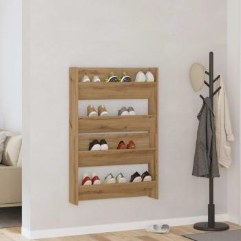 ARDEBO.de - Schuhschrank 2 stk. 81 x 18 x 60 cm Holzwerkstoff Artisan-Eiche