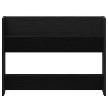 Schuhschrank 82 x 18 x 60 cm Holzwerkstoff Schwarz Eichen-Optik