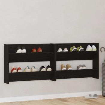 ARDEBO.de - Schuhschrank 2 stk. 83 x 18 x 60 cm Holzwerkstoff