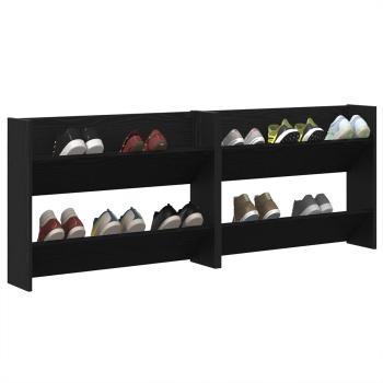 Schuhschrank 2 stk. 83 x 18 x 60 cm Holzwerkstoff