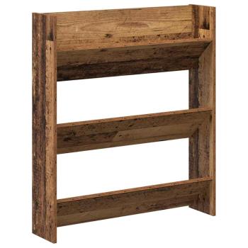 Schuhschrank 2 stk. 84 x 18 x 90 cm Holzwerkstoff Altholz