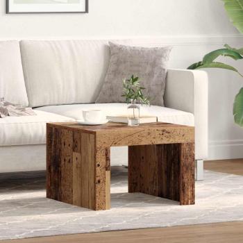 ARDEBO.de - Couchtisch Altholz 50 x 50 x 35 cm Holzwerkstoff