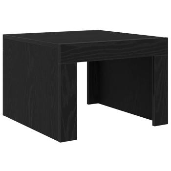 Couchtisch Schwarz Eichen-Optik 50 x 50 x 35 cm Holzwerkstoff