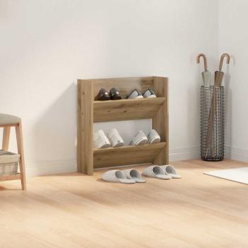 Schuhschrank 60 x 18 x 60 cm Holzwerkstoff Artisan-Eiche