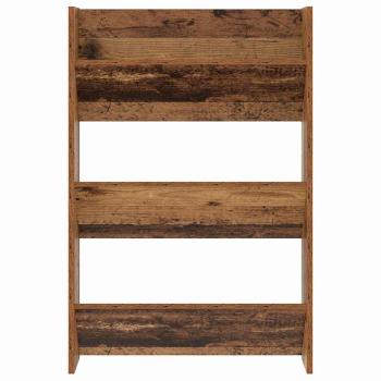 Schuhschrank 60 x 18 x 90 cm Holzwerkstoff Altholz