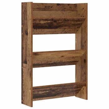 Schuhschrank 2 stk. 60 x 18 x 90 cm Holzwerkstoff Altholz