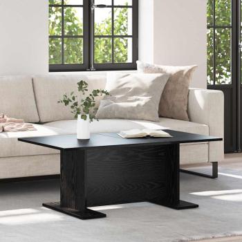 ARDEBO.de - Couchtisch Schwarz Eichen-Optik 103.5 x 60 x 40 cm