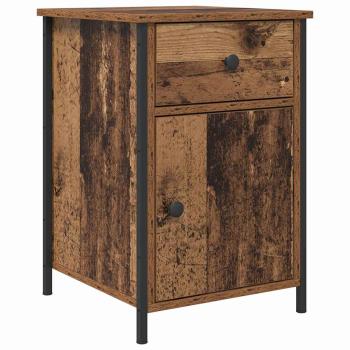 Nachttisch 2 stk. Altholz 40 x 42 x 60 cm Holzwerkstoff