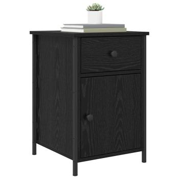 Nachttisch 2 stk. Schwarz Eichen-Optik 40 x 42 x 60 cm