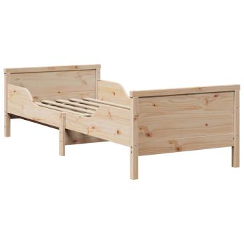 Bettrahmen mit Kopfteil Braun 80 x 200 cm Holzwerkstoff