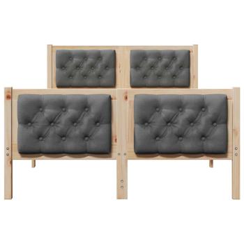 Bettrahmen Dunkelgrau 120 x 200 cm Massives Kiefernholz