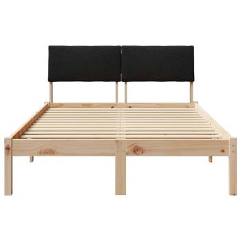 Bettgestell Braun und Schwarz 120 x 190 cm Massivholz Kiefer