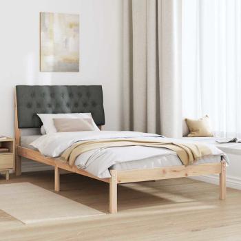 Bettgestell mit gepolstertem Kopfteil Braun 100 x 200 cm