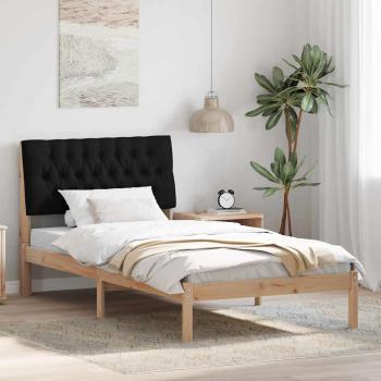 ARDEBO.de - Bettgestell mit gepolstertem Kopfteil Braun 100 x 200 cm