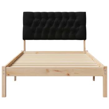 Bettgestell mit gepolstertem Kopfteil Braun 100 x 200 cm