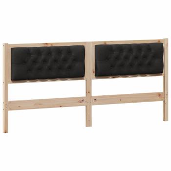 Kopfteil Sonstiges Braun und Schwarz 180 cm Massivholz Kiefer