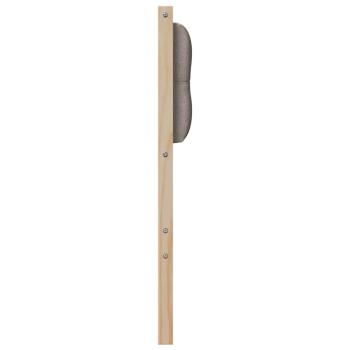Kopfteil Braun und Taupe Massivholz Kiefer