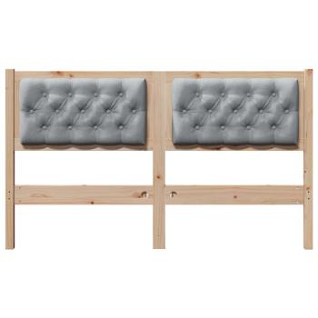 Kopfteil Sonstiges Braun und hellgrau 150 cm Massivholz Kiefer