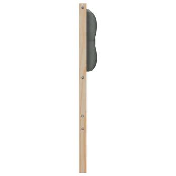 Kopfteil Braun und Dunkelgrau 150 cm Massivholz Kiefer
