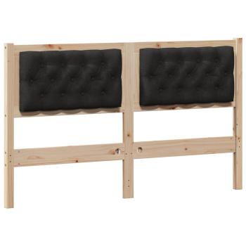 Kopfteil Sonstiges Braun und Schwarz 150 cm Massivholz Kiefer