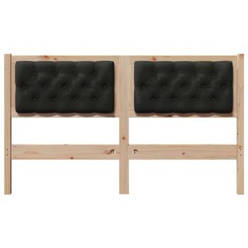 Kopfteil Sonstiges Braun und Schwarz 150 cm Massivholz Kiefer