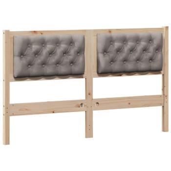 Kopfteil Sonstiges Braun und Taupe 150 cm Massivholz Kiefer