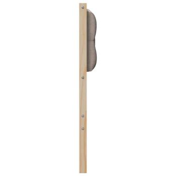 Kopfteil Sonstiges Braun und Taupe 150 cm Massivholz Kiefer