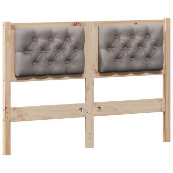 Kopfteil Sonstiges Braun und Taupe 135 cm Massivholz Kiefer