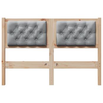 Kopfteil Sonstiges Braun und hellgrau 120 cm Massivholz Kiefer