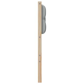Kopfteil Sonstiges Braun und hellgrau 120 cm Massivholz Kiefer