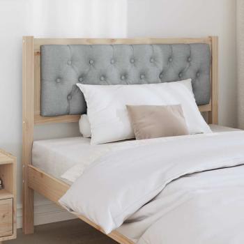 Kopfteil Sonstiges Braun und hellgrau 100 cm Massivholz Kiefer