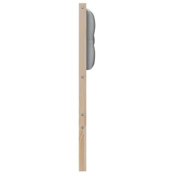 Kopfteil Sonstiges Braun und hellgrau 100 cm Massivholz Kiefer