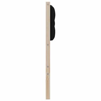 Kopfteil Sonstiges Braun und Schwarz 100 cm Massivholz Kiefer
