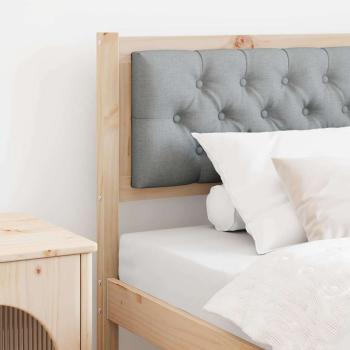 ARDEBO.de - Kopfteil Sonstiges Braun und hellgrau 90 cm Massivholz Kiefer