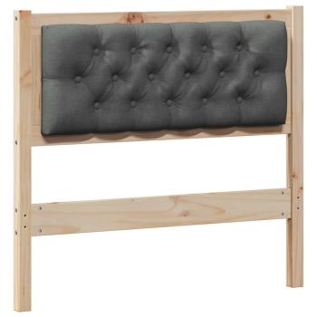 Kopfteil Sonstiges Braun und Dunkelgrau 90 cm Massivholz Kiefer