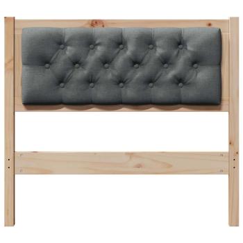 Kopfteil Sonstiges Braun und Dunkelgrau 90 cm Massivholz Kiefer